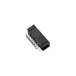 Conector DC3-14P macho curvo de 2 x 7 pines