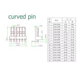 Kit de conectores curvos KF2510 de 2 a 12 pines - 220 piezas