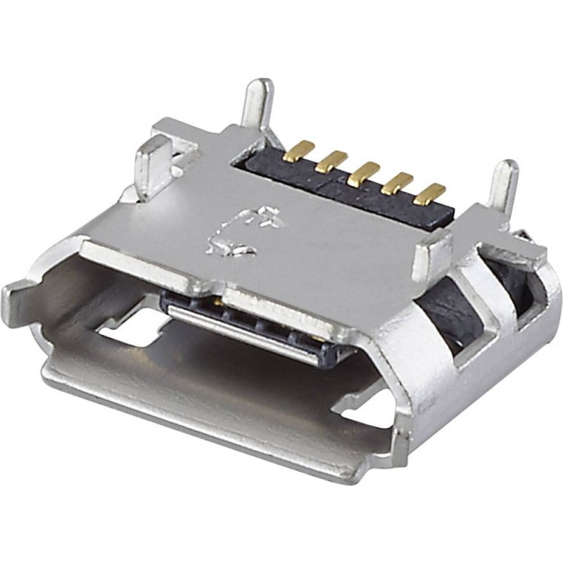 Jack microUSB hembra, tipo B