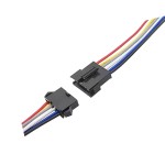 Pareja de cables 24 AWG con conector de 6 líneas - 20 cm