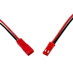 Pareja de cables 24 AWG con conector JST - 10 cm