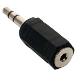 Adaptador N.A. de 2.5 mm hembra a 3.5 mm macho, estéreo