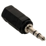 Adaptador N.A. de 2.5 mm hembra a 3.5 mm macho, estéreo