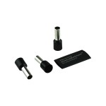 Terminal tubular de calibre 8 con termoencogible - 25 piezas