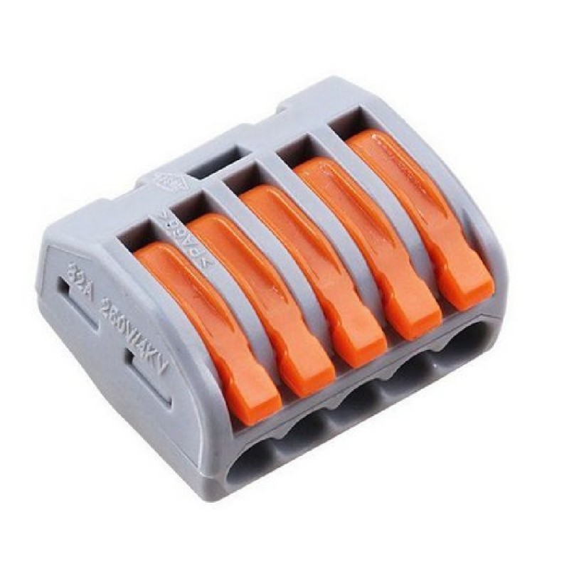 Conector tipo Wago de 5 vías