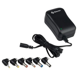 Adaptador AC-DC Steren variable de 3V a 12V 1.2A