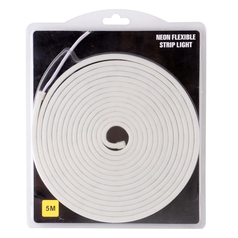 Tira LED flexible Neón RGB de 5m con fuente de 12V