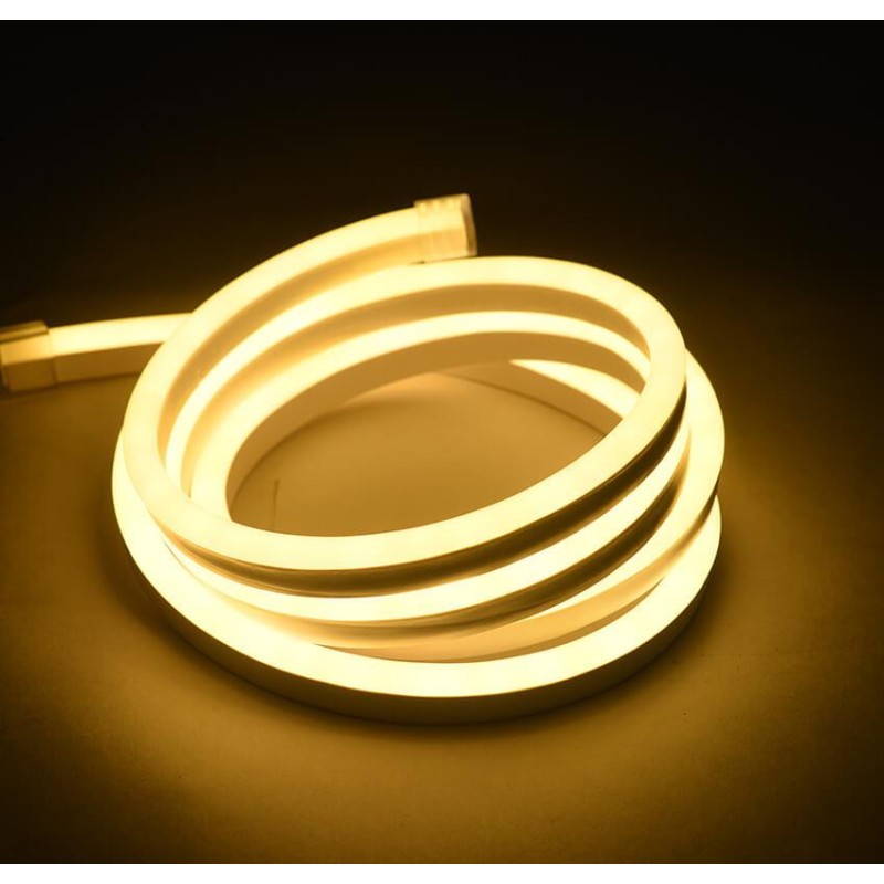 Tira LED flexible neón blanco cálido de 120 VAC - 1 metro