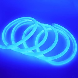 Manguera LED tubular neón azul de 120 VAC - 1 metro