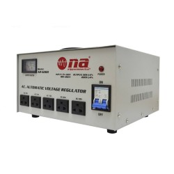 Regulador de voltaje N.A. 5000W con conexiones tipo tomacorriente