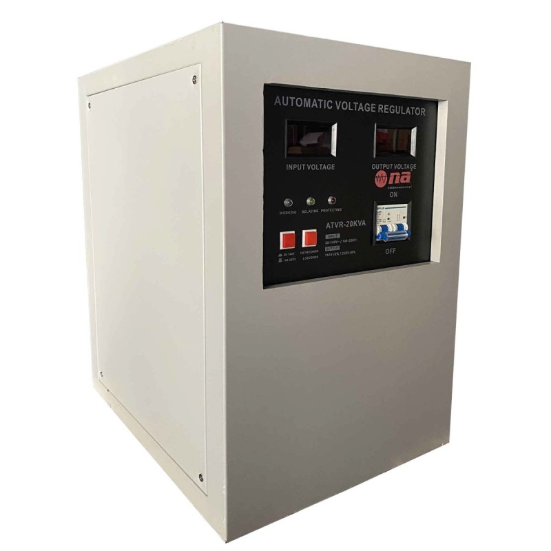 Regulador de voltaje N.A. 20,000W con conexiones tipo bornera