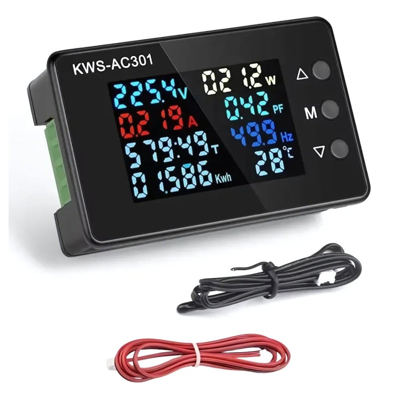Medidor de potencia KWS-AC301 de 20A con RS485