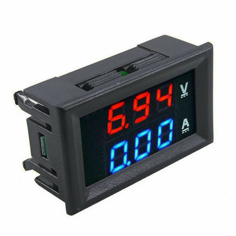 Voltímetro y amperímetro digital de 100V y 50A