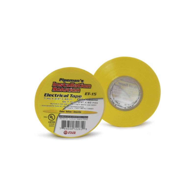 Cinta de aislar Nippon America, amarillo