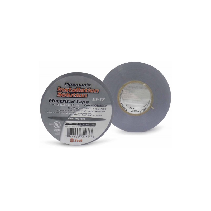 Cinta de aislar Nippon America, gris
