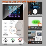 Fuente DC Kuaiqu SPPS3010D-232 con memoria e interfaz USB - 30V 10A