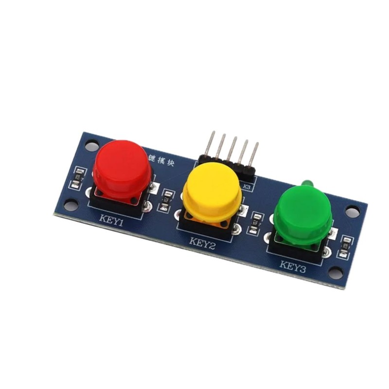 Módulo de 3 botones de colores