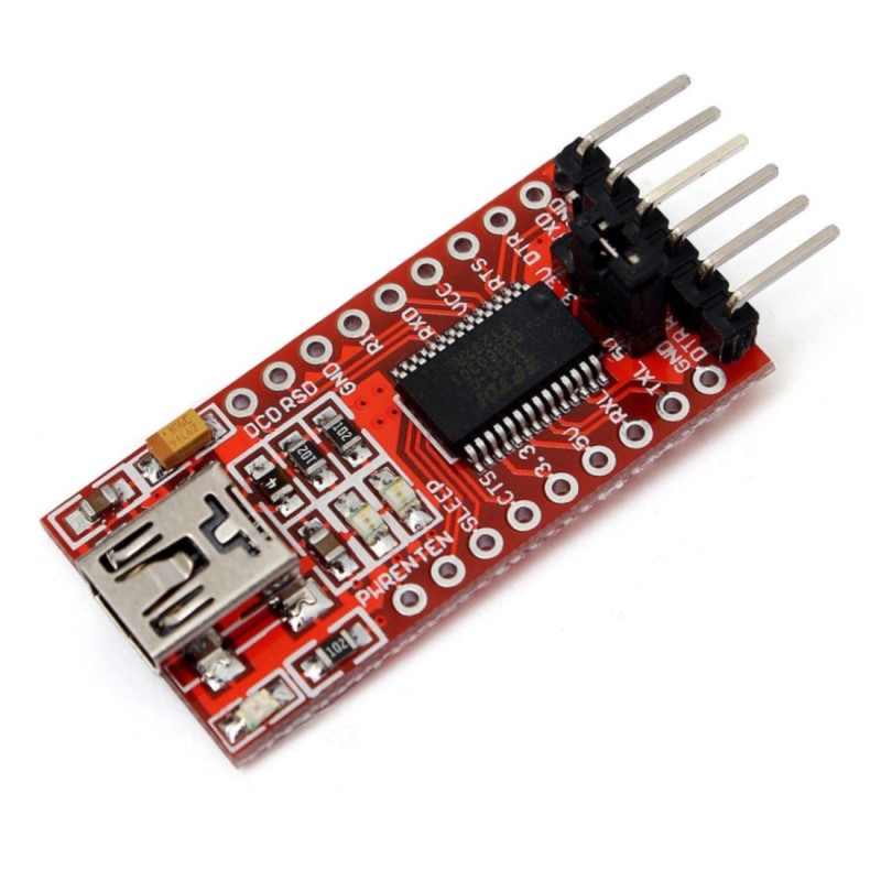 Módulo convertidor MiniUSB a TTL FT232RL