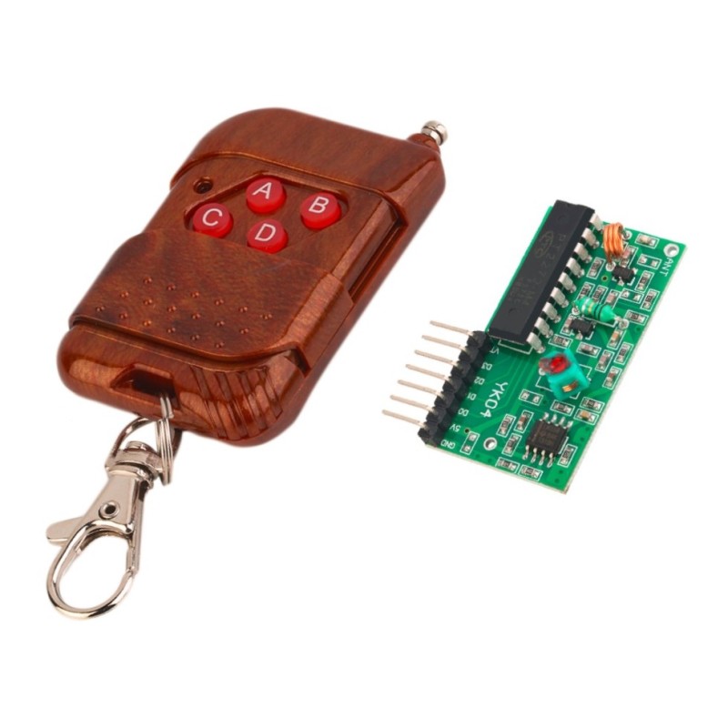 Módulo RF de 4 canales con control remoto