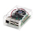 Protector de acrílico con ventilador para Raspberry Pi 3 B