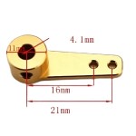 Brazo para eje de motor de 4.1 mm