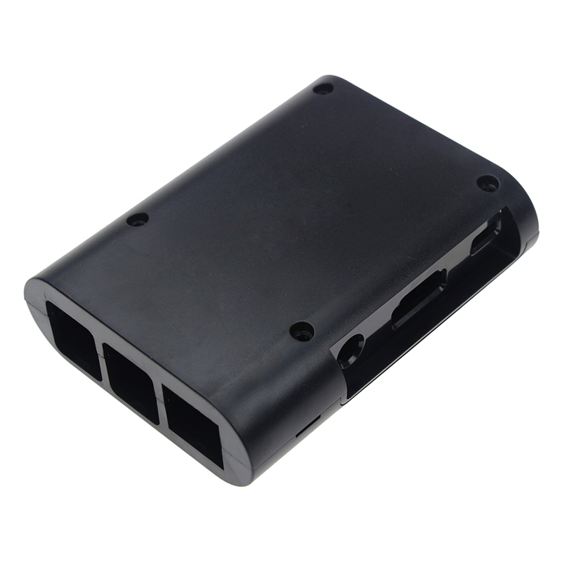 Protector de plástico para Raspberry Pi 3 modelo B+, negro