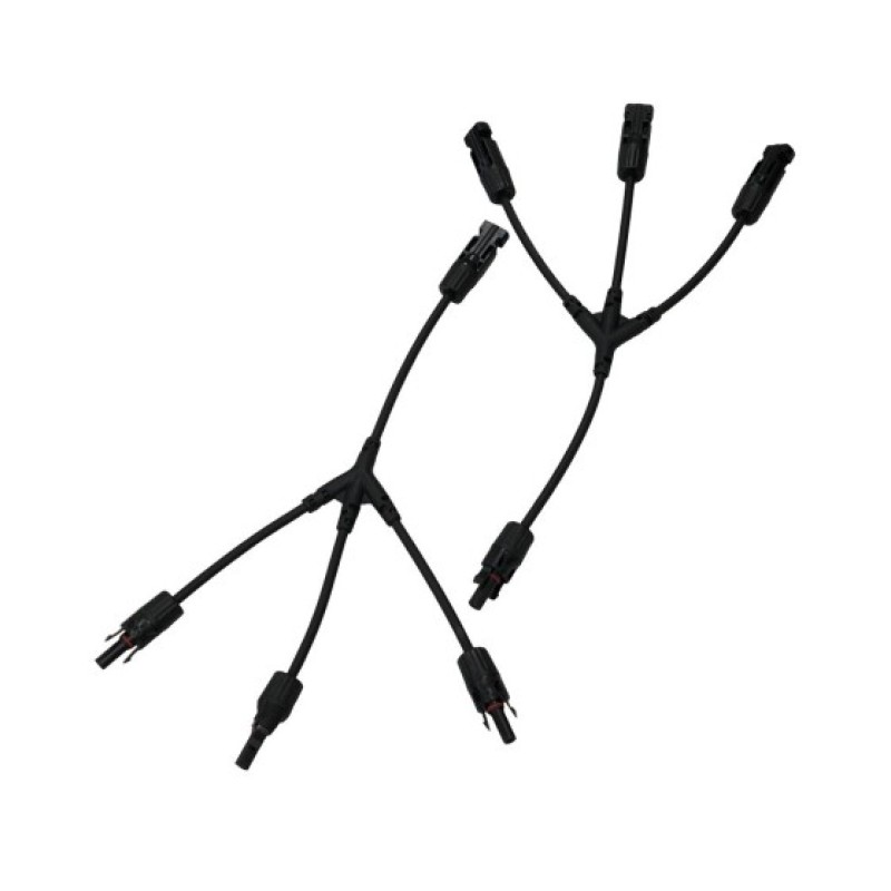 Conector MC4 para paneles solares - triple