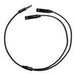 Cable de 3.5mm macho a 2 x 3.5mm hembra - 30 cm
