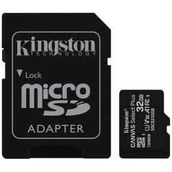 Tarjeta microSD Kingston de 32GB con adaptador SD