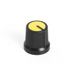 Perilla para potenciómetro WH148 AG3 - amarilla