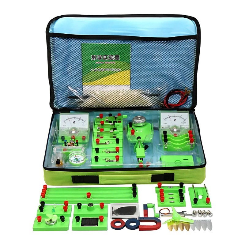 Kit educativo de electromagnetismo de 77 piezas