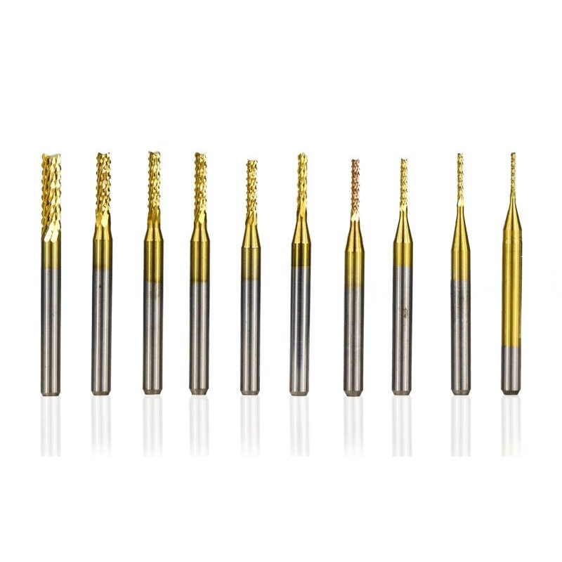 Kit de brocas para grabado de 0.8 a 3.2 mm para CNC