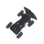 Kit de carro de 4 ruedas metálico con sistema de giro de servo motor