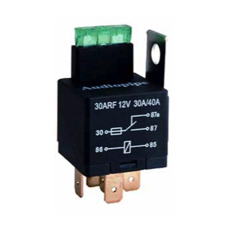 Relé Audiopipe SPDT 12V - 30A / 40A con fusible, para carro
