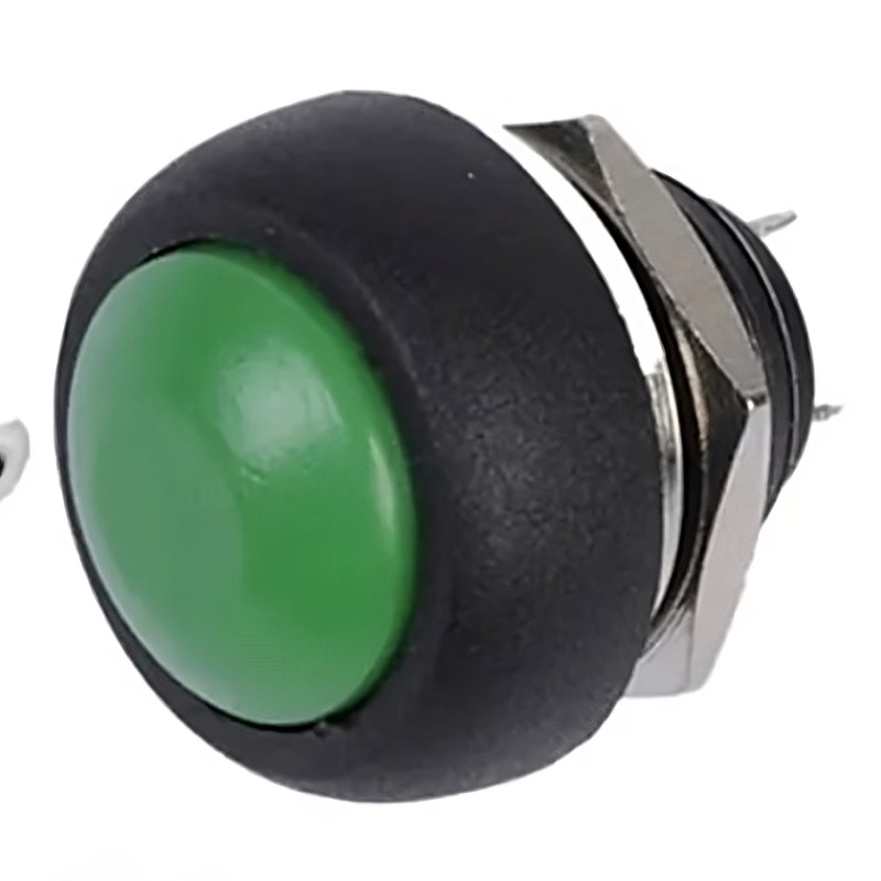 Pulsador momentáneo NA SPST PBS33B - verde