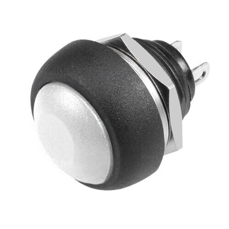 Pulsador momentáneo NA SPST PBS33B - blanco