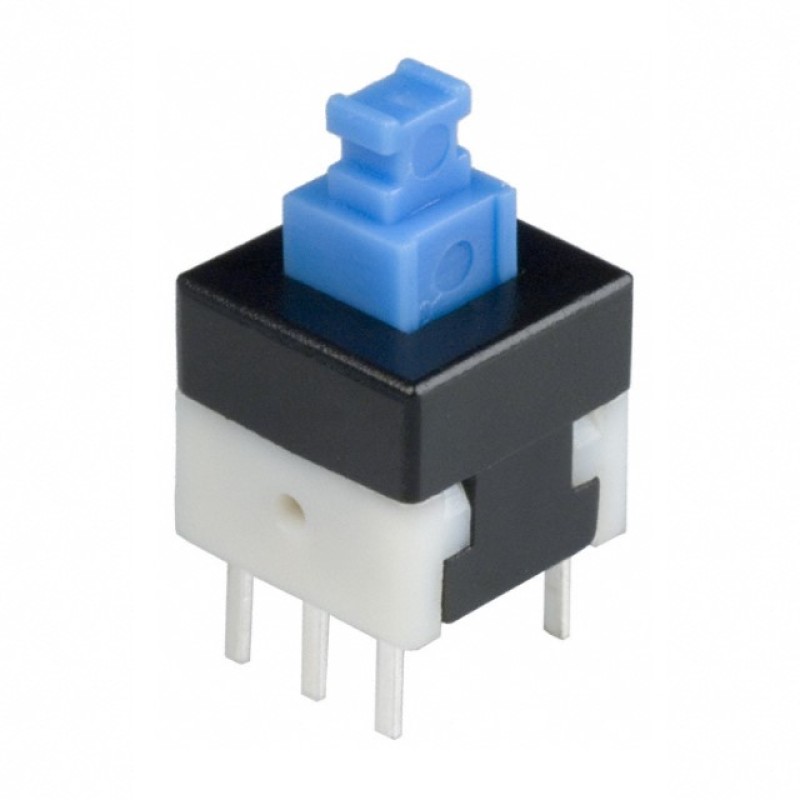 Pulsador sin enclave DPDT de 30V