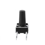 Pulsador de PCB NA de 4 pines de 6 x 6 x 11 mm