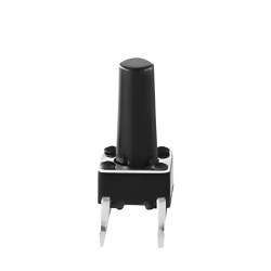 Pulsador de PCB NA de 4 pines de 6 x 6 x 12 mm