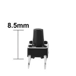 Pulsador de PCB NA de 4 pines de 6 x 6 x 8.5 mm