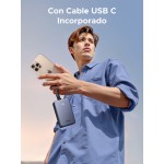 Batería portátil UGREEN con cable incorporado de 20W - 20,000 mAh