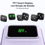 Batería portátil UGREEN UNO inalámbrica de 15W - 10,000 mAh - lila