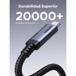 Cable USB-C trenzado UGREEN de 240W y 80Gbps - 1m