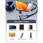 Cable USB-C trenzado UGREEN de 240W y 80Gbps - 1m