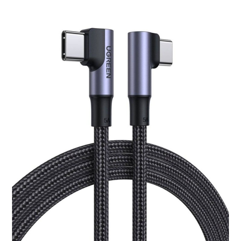 Cable USB-C trenzado a 90 grados UGREEN de 100W - 2m