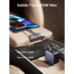 Cargador UGREEN para carro de 60W con cable retráctil