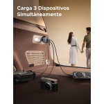 Cargador UGREEN para carro de 90W con cable retráctil