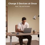 Cargador UGREEN de 3 puertos con cable retráctil - 65W