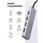 Concentrador UGREEN de USB-C a 4 USB-A