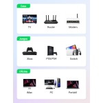 Cable de red trenzado UGREEN CAT 7 de 2m - negro